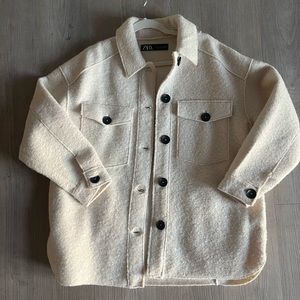 Zara button up coat